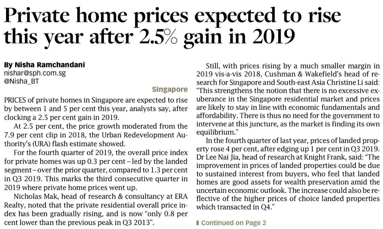 Zyanya-Condo-Private-home-prices-expected-to-rise-this year-after-2.5% gain-in-2019